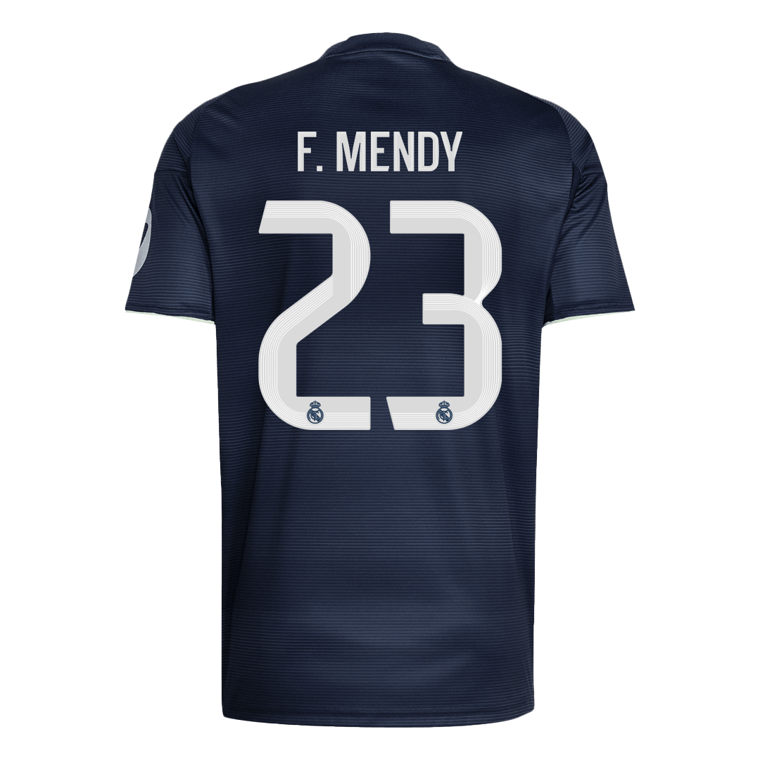 F.MENDY #23 Heren Real Madrid Uit Voetbalshirt 2025/26