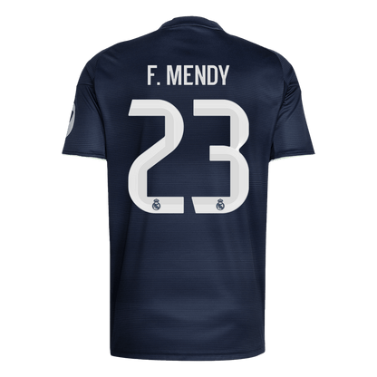 F.MENDY #23 Heren Real Madrid Uit Voetbalshirt 2025/26