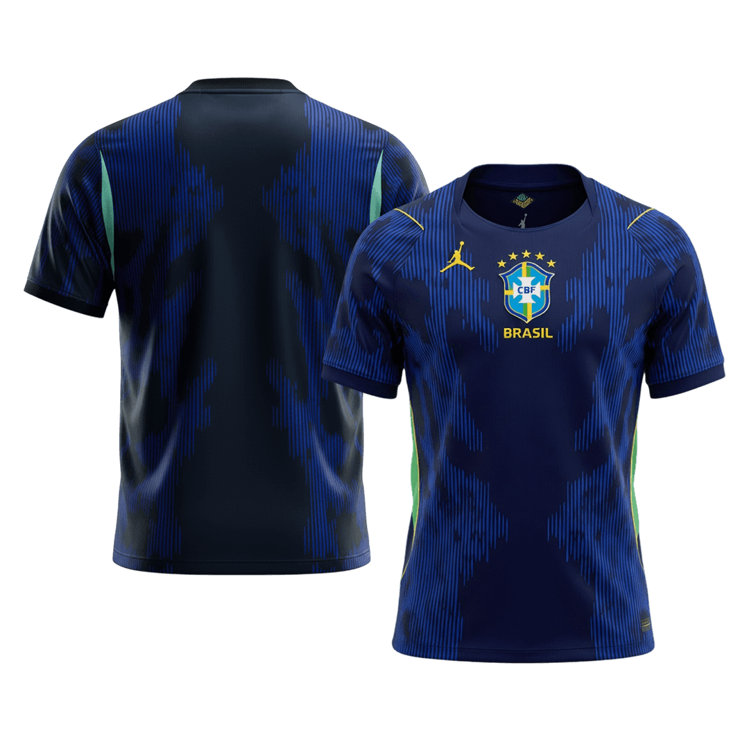 Heren Brazil Uit Voetbalshirt WK Voetbal 2026 - extra