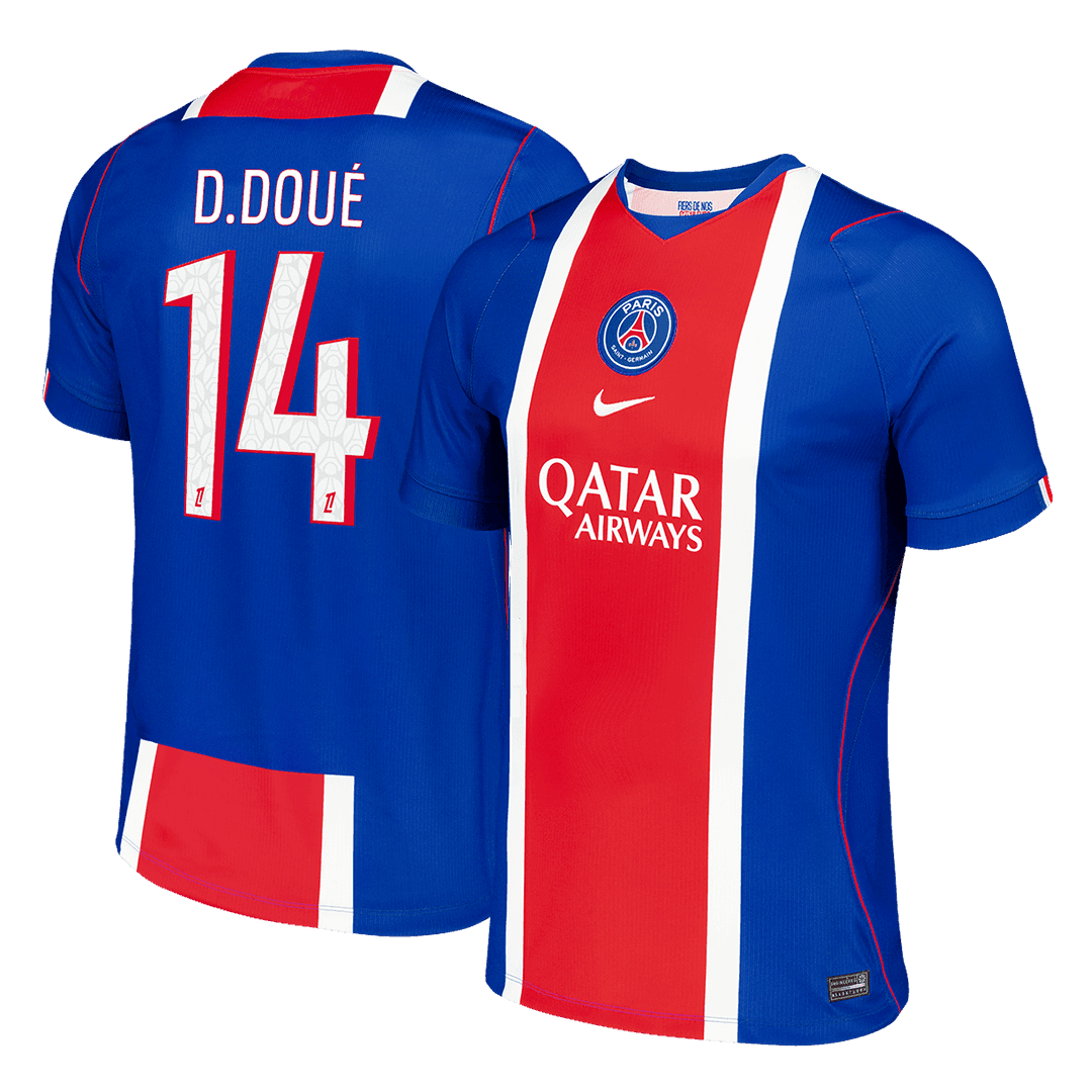 D.DOUÉ #14 Heren PSG Thuis Voetbalshirt 2026/27