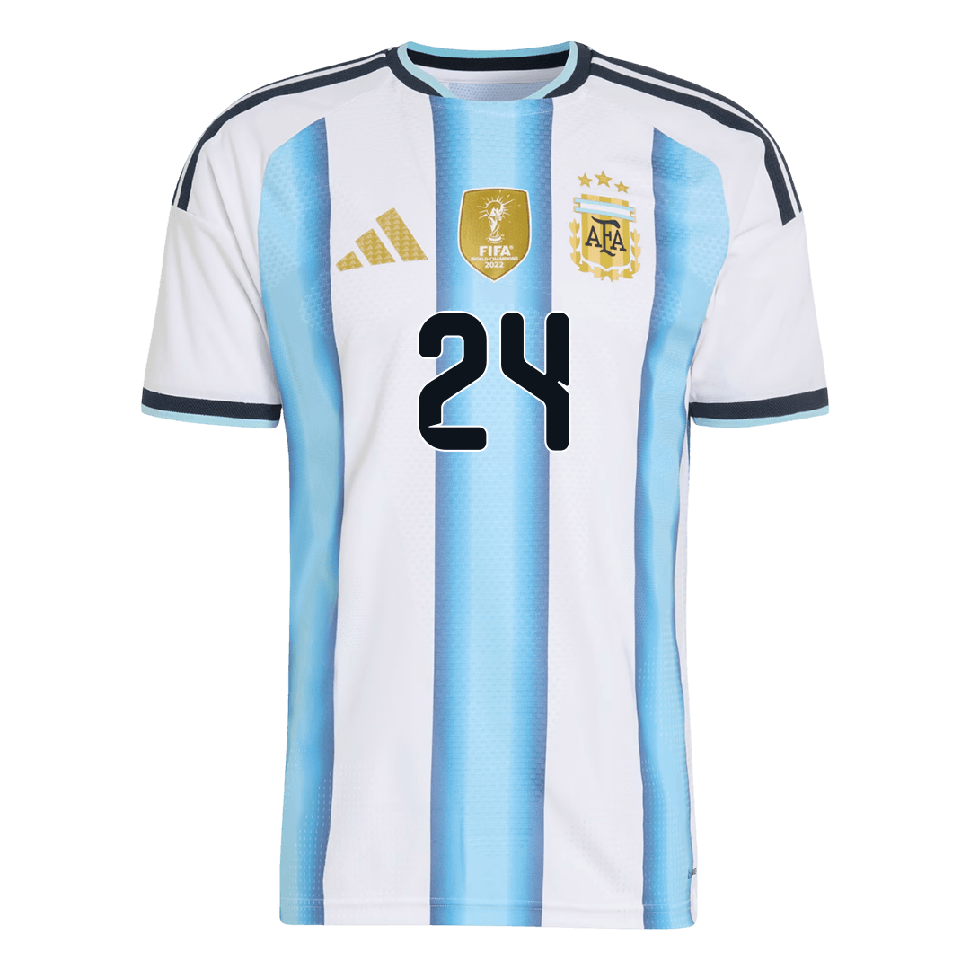 E. FERNÁNDEZ #24 Argentina Thuis Spelersversie Voetbalshirt WK Voetbal 2026 - Slim Fit