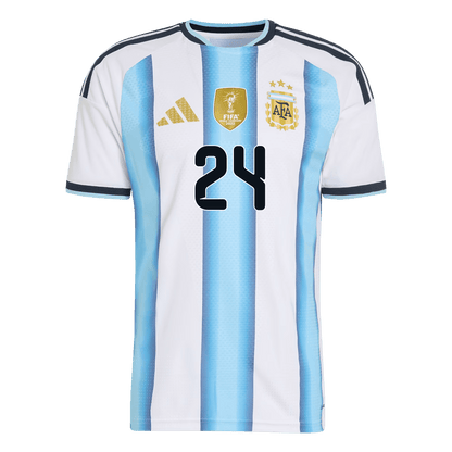 E. FERNÁNDEZ #24 Argentina Thuis Spelersversie Voetbalshirt WK Voetbal 2026 - Slim Fit