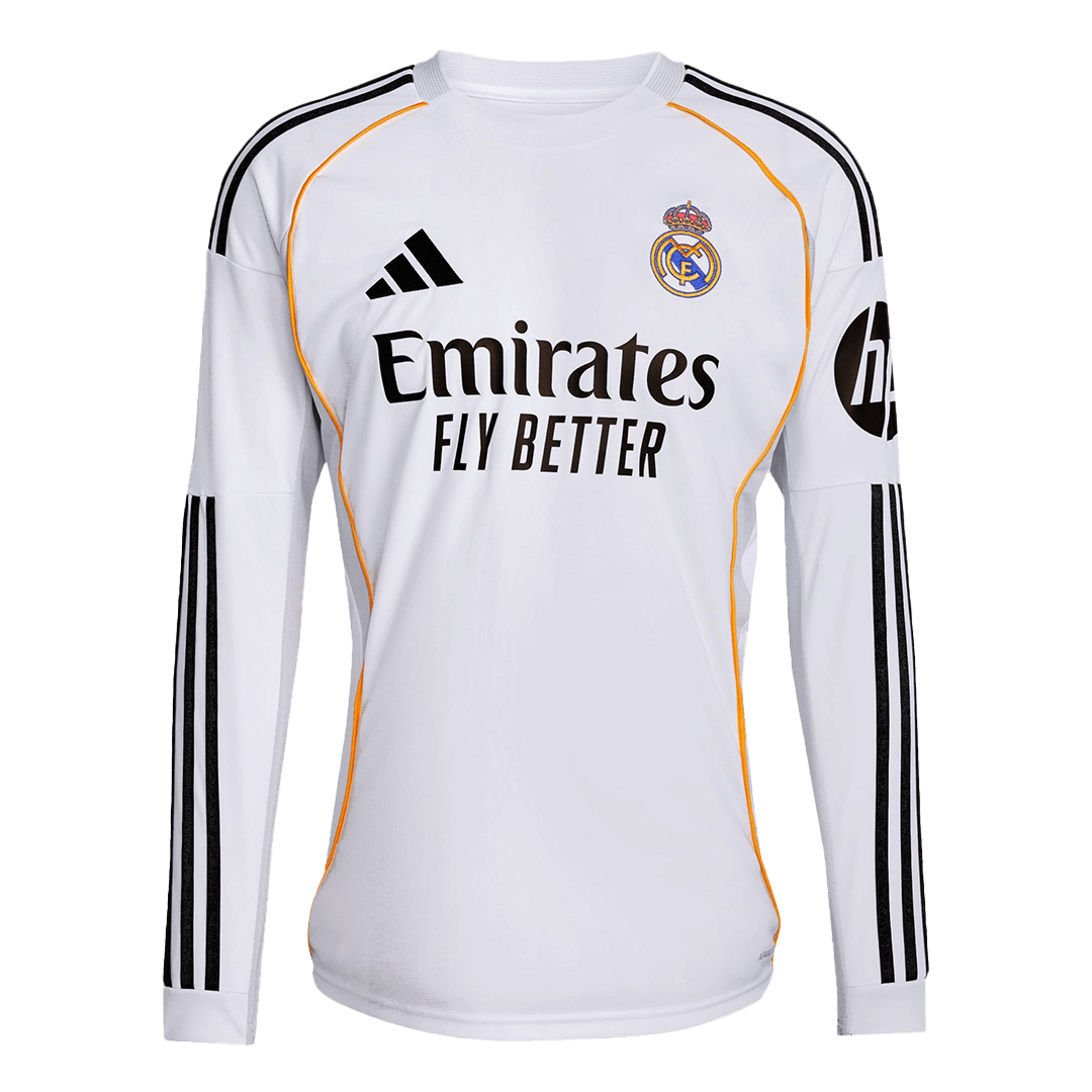 Heren Real Madrid Thuis Lange Mouwen Voetbalshirt 2025/26