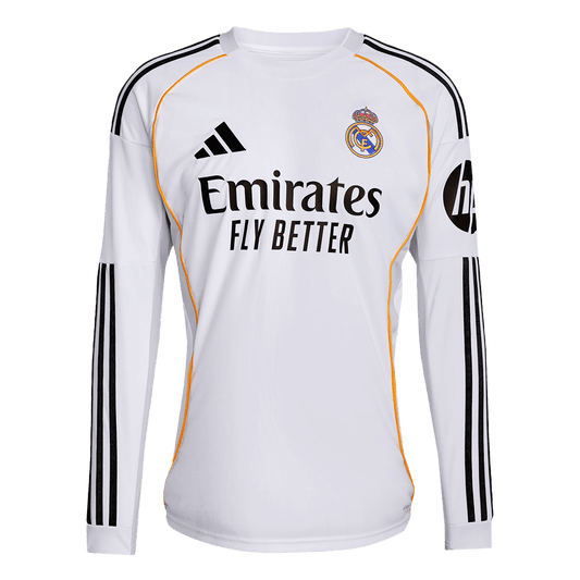 Heren Real Madrid Thuis Lange Mouwen Voetbalshirt 2025/26