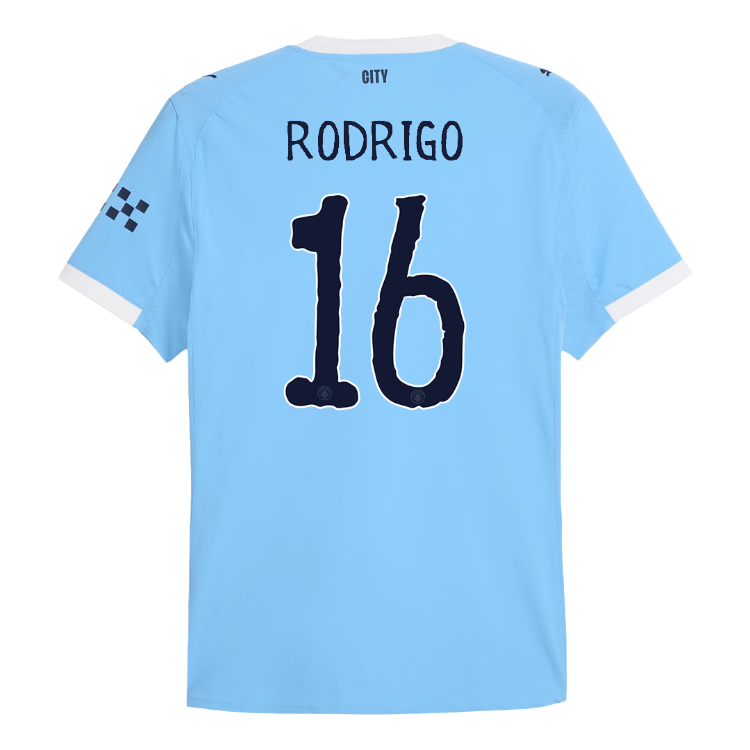 RODRIGO #16 Manchester City Thuis Spelersversie Voetbalshirt 2025/26 - Club World Cup - Slim Fit