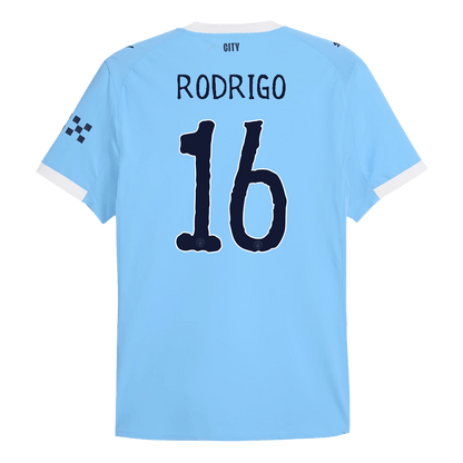 RODRIGO #16 Manchester City Thuis Spelersversie Voetbalshirt 2025/26 - Club World Cup - Slim Fit