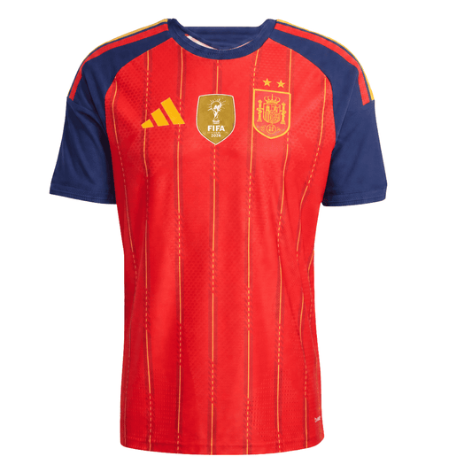 Spanje Spelersversie thuisshirt WK Voetbal 2026 - slim fit 【Kampioenseditie】