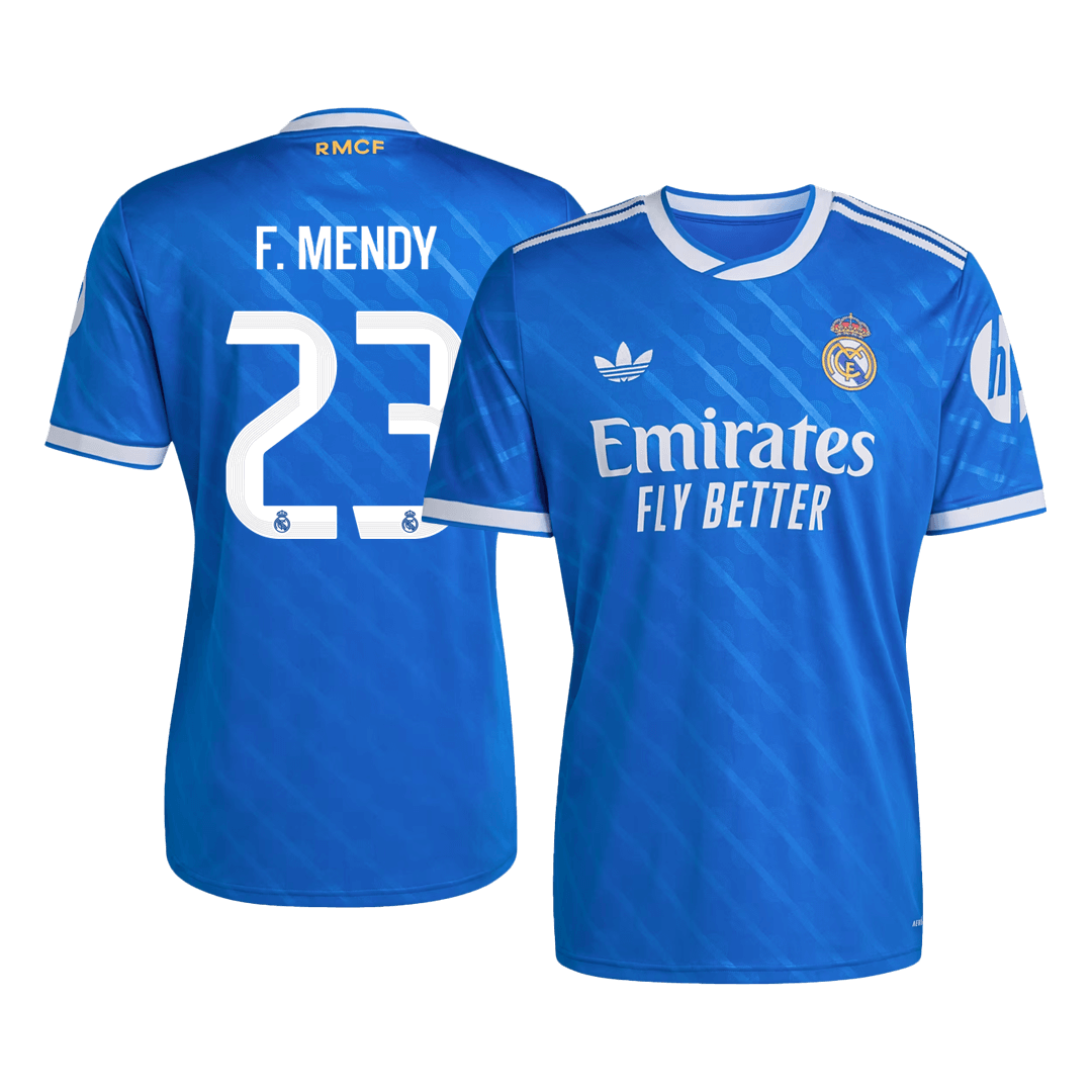 F. MENDY #23 Heren Real Madrid Derde Voetbalshirt 2025/26