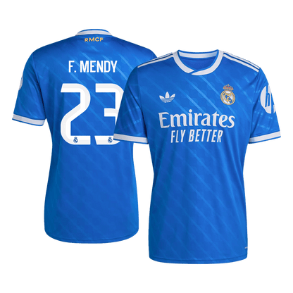 F. MENDY #23 Heren Real Madrid Derde Voetbalshirt 2025/26