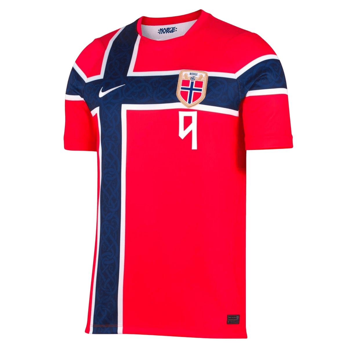 BRAUT HAALAND #9 Norway Thuis Spelersversie Voetbalshirt WK Voetbal 2026 - Slim Fit - achterkant