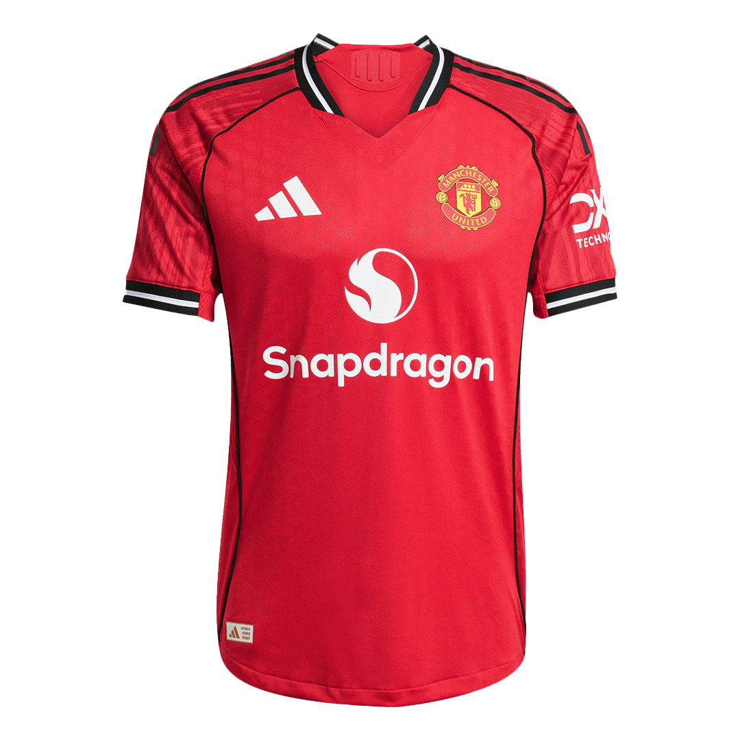 Manchester United Thuis Spelersversie Voetbalshirt 2025/26 - Slim Fit