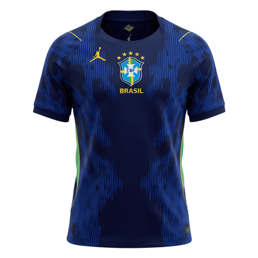 Heren Brazil Uit Voetbalshirt WK Voetbal 2026 - voorkant
