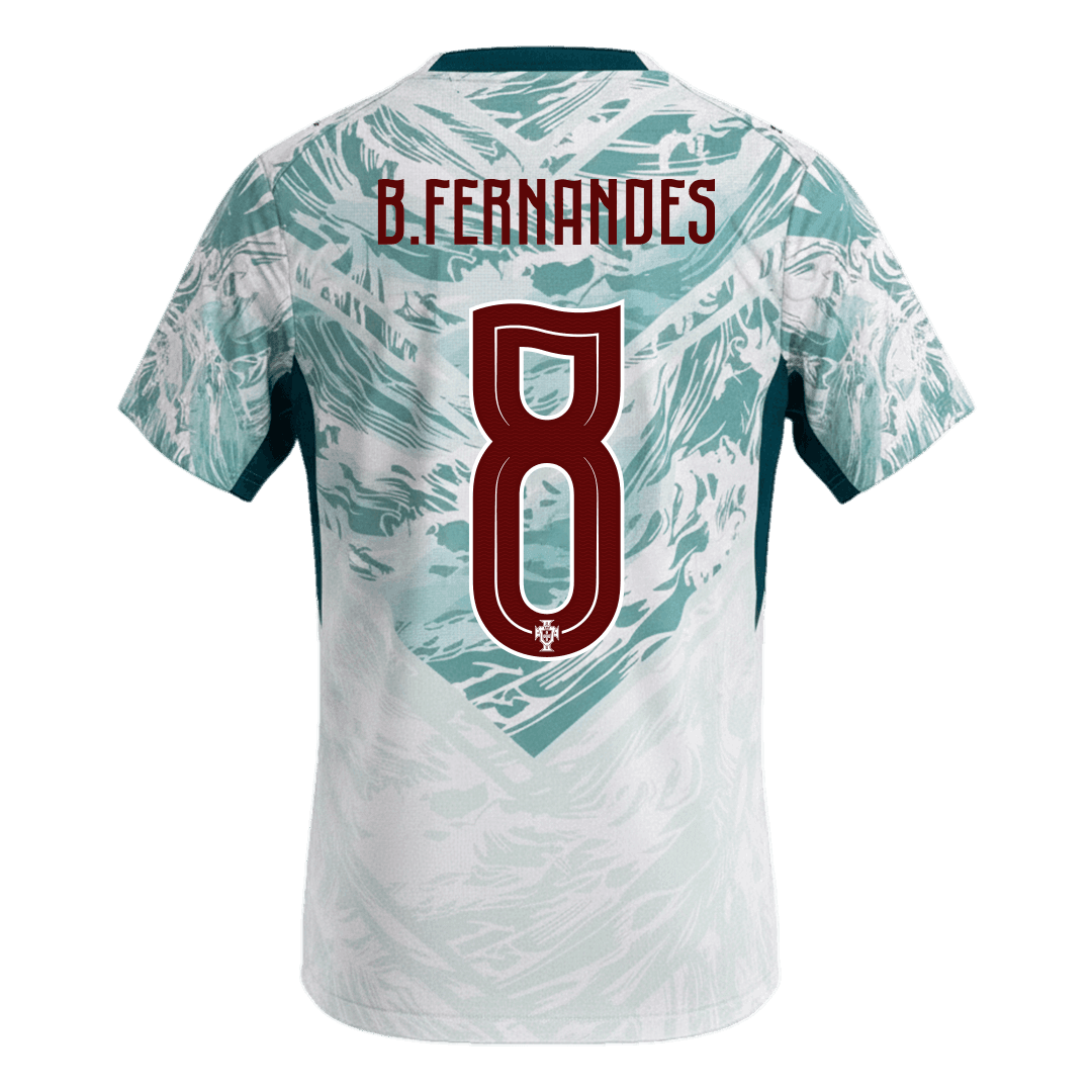 B.FERNANDES #8 Heren Portugal Uit Voetbalshirt WK Voetbal 2026