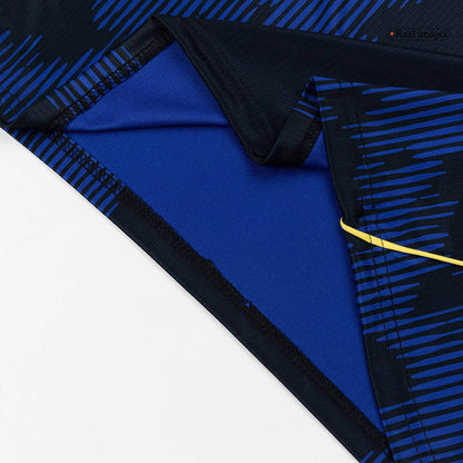 Heren Brazil Uit Voetbalshirt WK Voetbal 2026 - achterkant