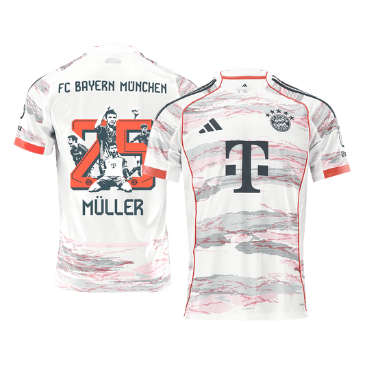 MÜLLER Special #25 Heren Bayern Munich Uit Voetbalshirt 2025/26