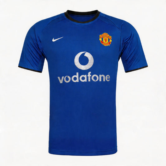 Retro Manchester United Third Voetbalshirt 2002/03 - voorkant