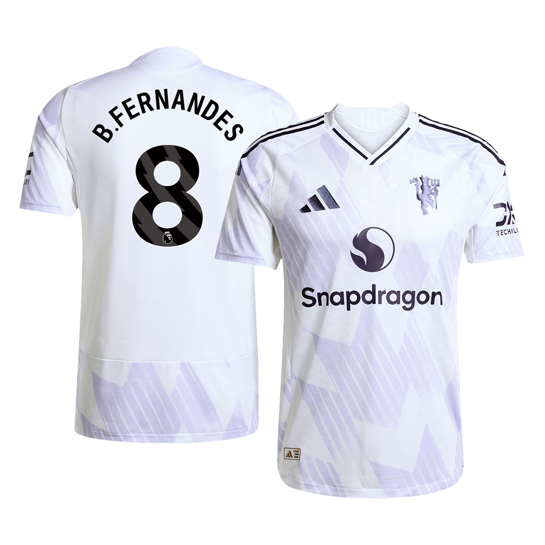 B.FERNANDES #8 Manchester United Uit Spelersversie Voetbalshirt 2025/26 - Slim Fit
