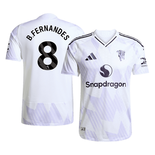 B.FERNANDES #8 Manchester United Uit Spelersversie Voetbalshirt 2025/26 - Slim Fit