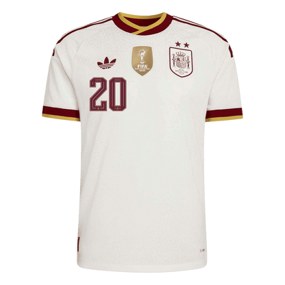 PEDRI #20 Spanje Spelersversie Uitshirt WK Voetbal 2026 - slim fit【Kampioenseditie】
