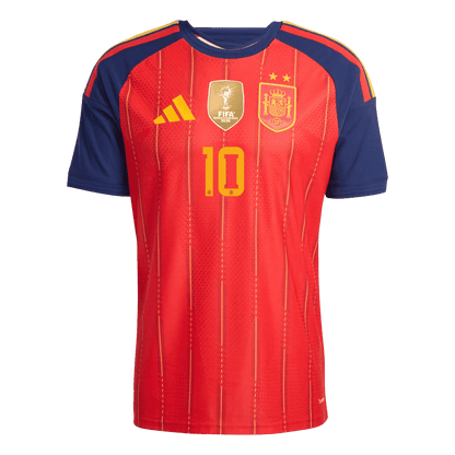 OLMO #10 Spanje Spelersversie thuisshirt WK Voetbal 2026 - slim fit【Kampioenseditie】