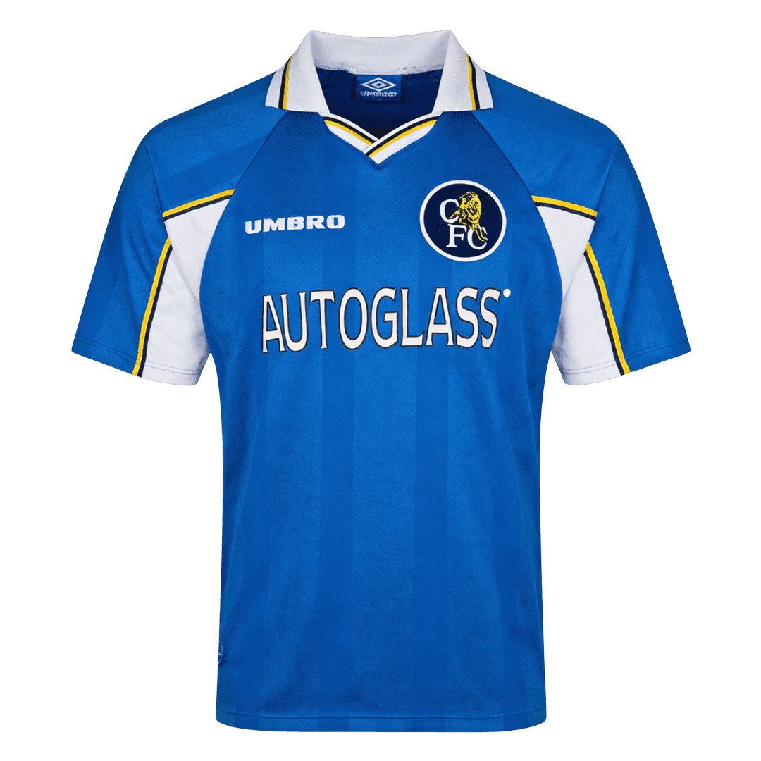 Retro Chelsea Thuis Voetbalshirt 1997/99 - voorkant