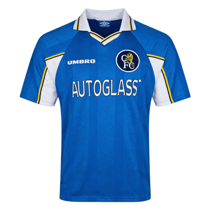 Retro Chelsea Thuis Voetbalshirt 1997/99 - voorkant