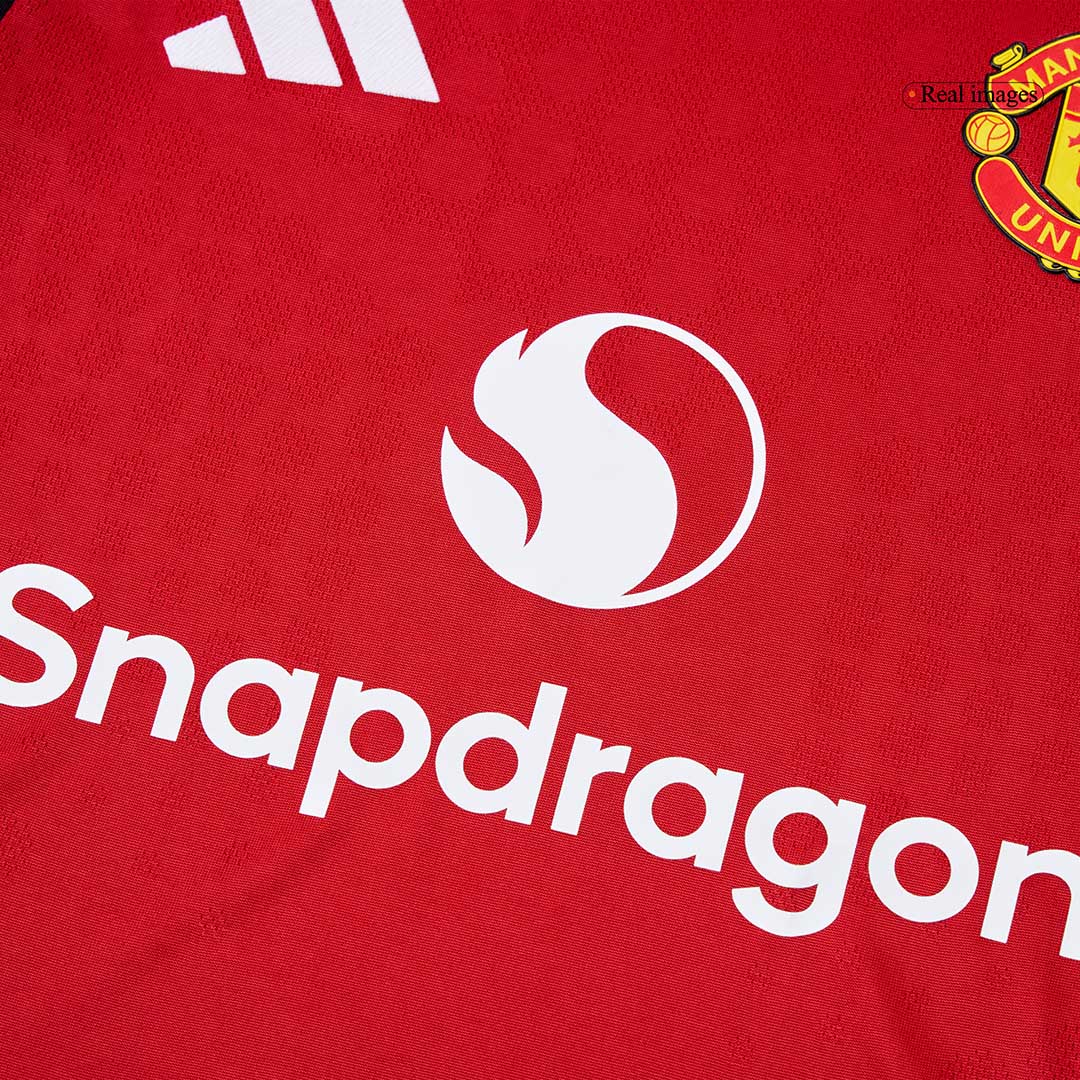 Manchester United Thuis Spelersversie Voetbalshirt 2025/26 - Slim Fit