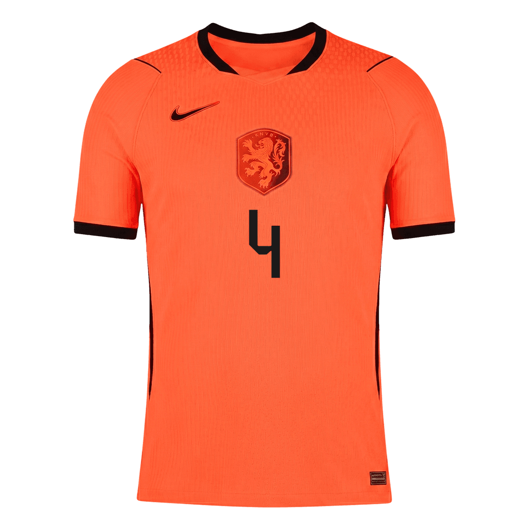 VIRGIL #4 Netherlands Thuis Spelersversie Voetbalshirt WK Voetbal 2026 - Slim Fit