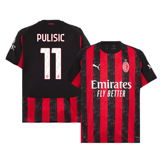 PULISIC #11 Heren AC Milan Thuis Voetbalshirt 2025/26 [PREMIUM]