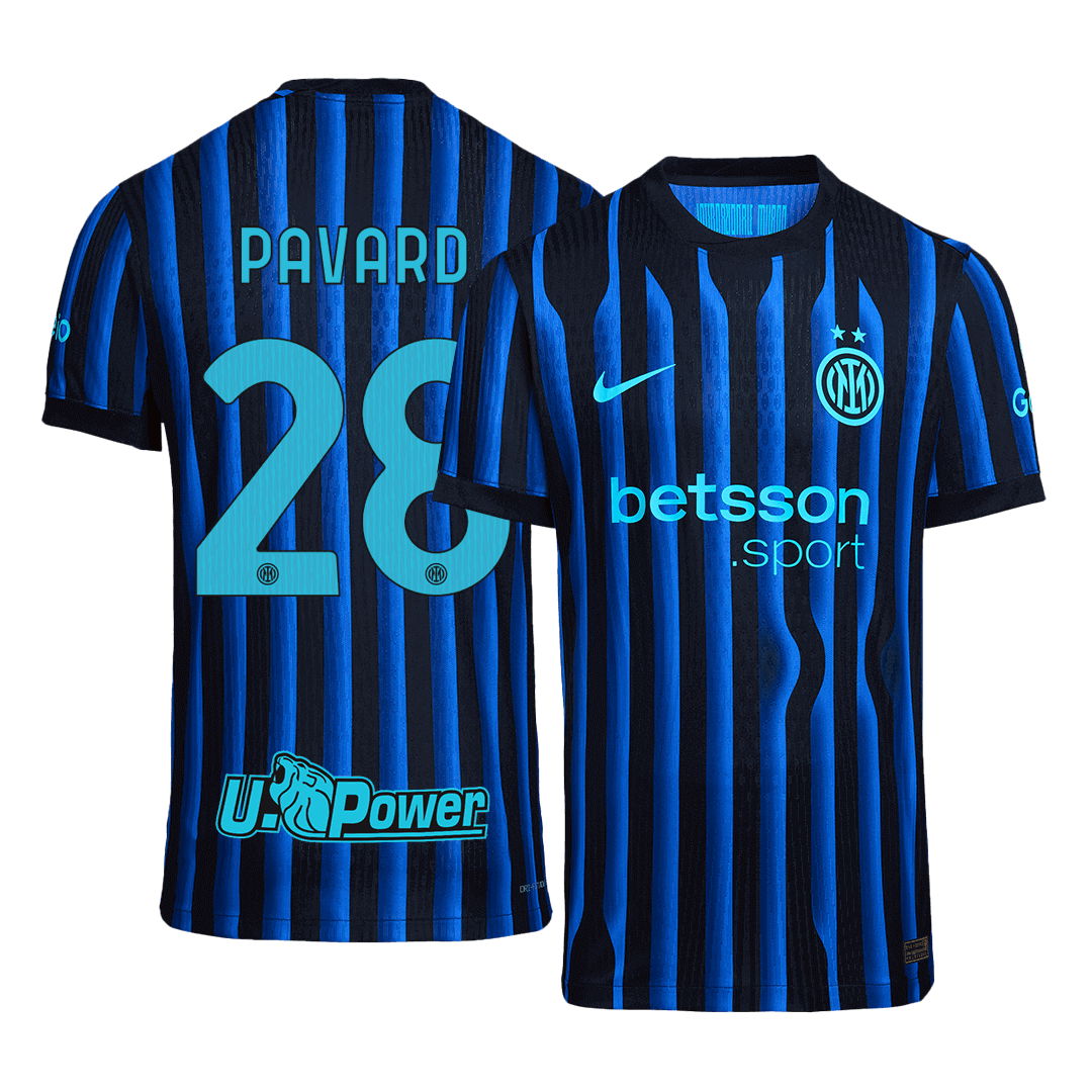PAVARD #28 Inter Milan Thuis Spelersversie Voetbalshirt 2025/26 - Slim Fit