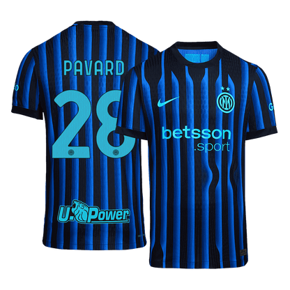PAVARD #28 Inter Milan Thuis Spelersversie Voetbalshirt 2025/26 - Slim Fit