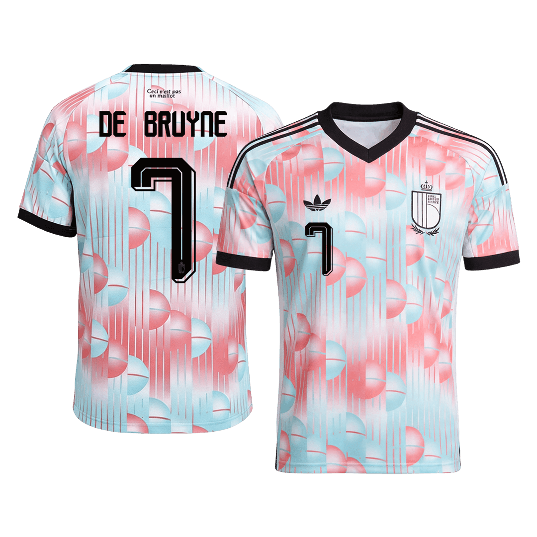 DE BRUYNE #7 Heren Belgium Uit Voetbalshirt WK Voetbal 2026
