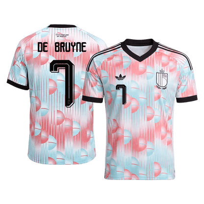 DE BRUYNE #7 Heren Belgium Uit Voetbalshirt WK Voetbal 2026