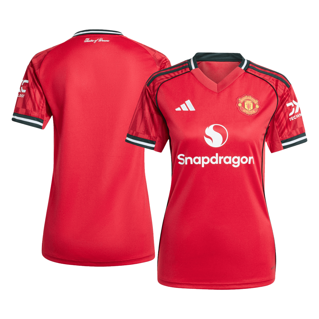 Dames Manchester United Thuis Voetbalshirt 2025/26