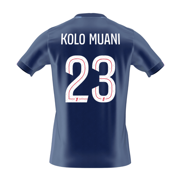 KOLO MUANI #23 Heren PSG Thuis Voetbalshirt 2025/26 [PREMIUM]
