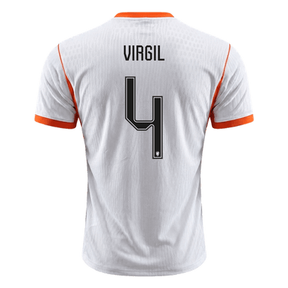 VIRGIL #4 Netherlands Uit Spelersversie Voetbalshirt WK Voetbal 2026 - Slim Fit