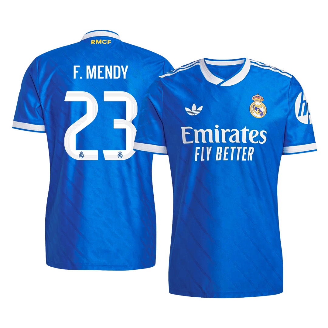 F. MENDY #23 Real Madrid Derde Spelersversie Voetbalshirt 2025/26 - Slim Fit