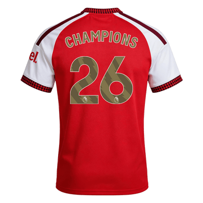 CHAMPIONS #26 Heren Arsenal Thuis Voetbalshirt 2026/27 - detail