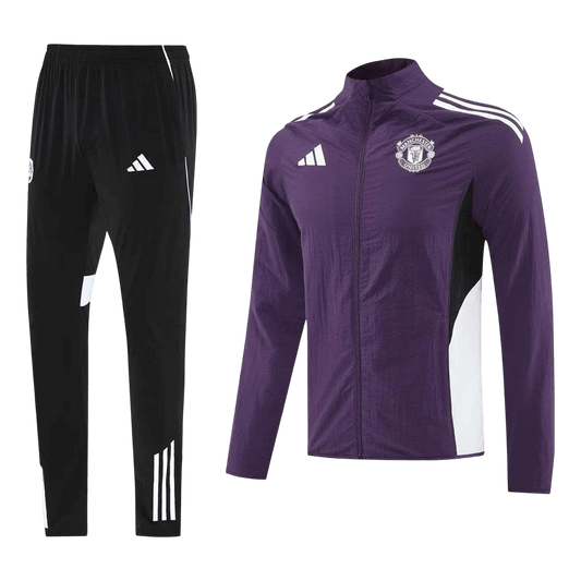 Manchester United Trainingsjack Set(top+broek) 2025/26 Purple