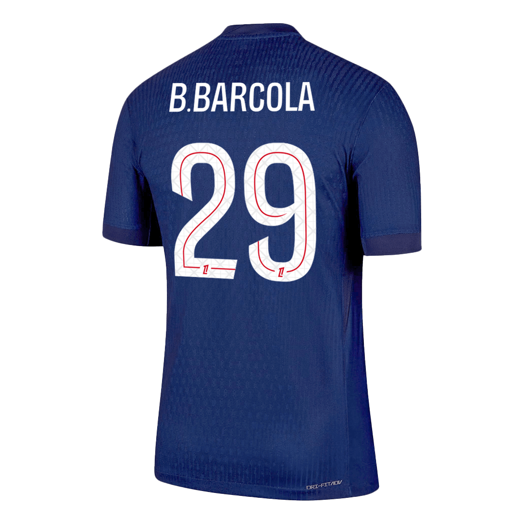 Maillot de football B.BARCOLA #29 PSG Domicile Version Joueur 2025/26 - Coupe Slim