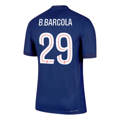 Maillot de football B.BARCOLA #29 PSG Domicile Version Joueur 2025/26 - Coupe Slim