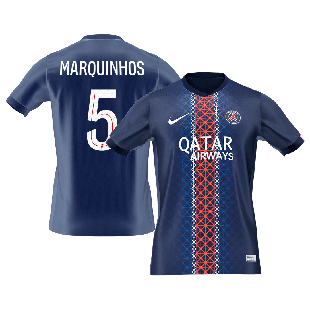 MARQUINHOS #5 Heren PSG Thuis Voetbalshirt 2025/26 [PREMIUM]