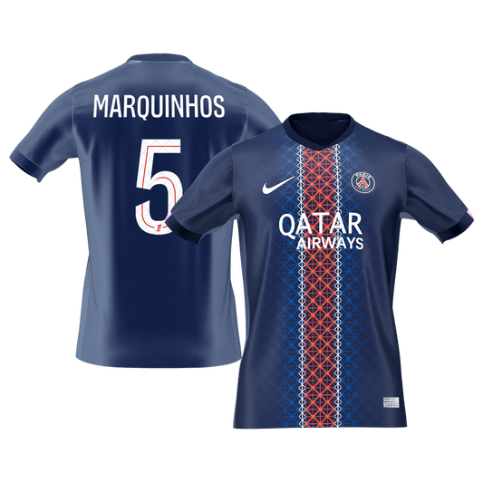 MARQUINHOS #5 Heren PSG Thuis Voetbalshirt 2025/26 [PREMIUM]