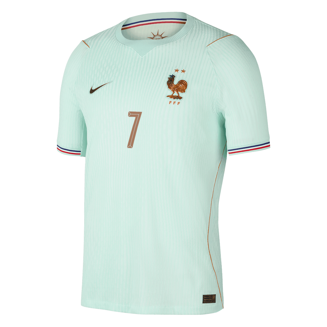 DEMBELE #7 France Uit Spelersversie Voetbalshirt WK Voetbal 2026 - Slim Fit - extra
