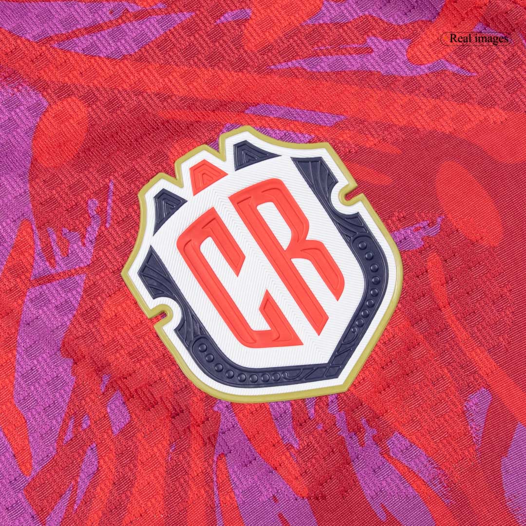 Costa Rica Thuis Spelersversie Voetbalshirt WK Voetbal 2026 - Slim Fit - zijkant