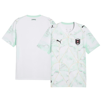 Heren Austria Uit Voetbalshirt WK Voetbal 2026 - achterkant