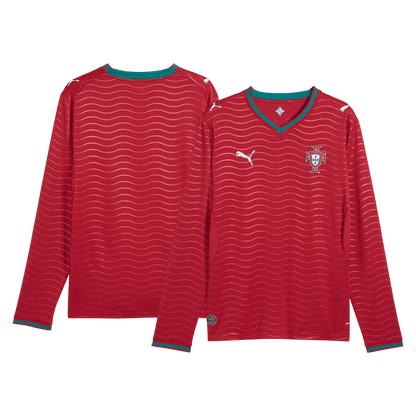 Maillot de football domicile manches longues Portugal homme 2026
