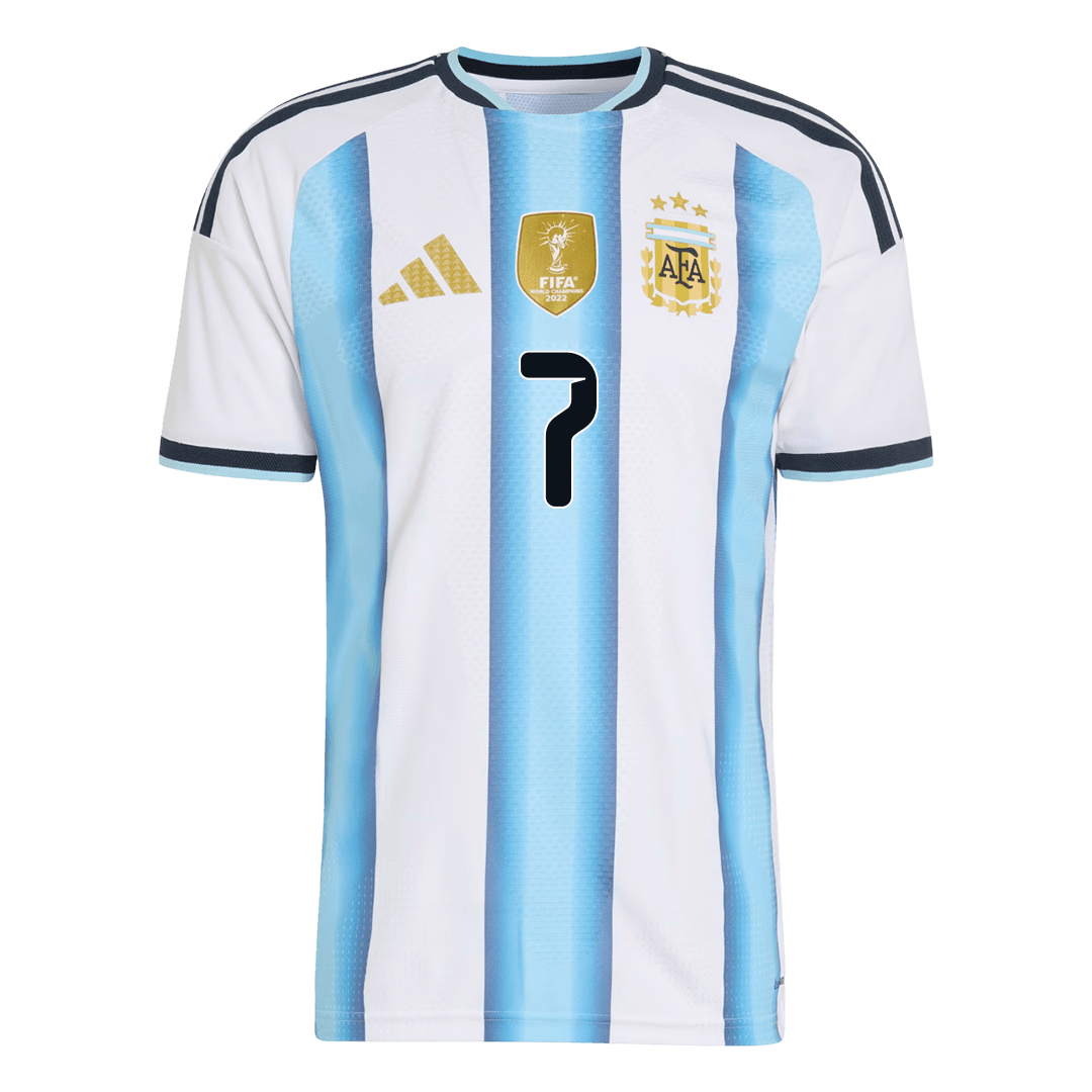 DE PAUL #7 Argentina Thuis Spelersversie Voetbalshirt WK Voetbal 2026 - Slim Fit