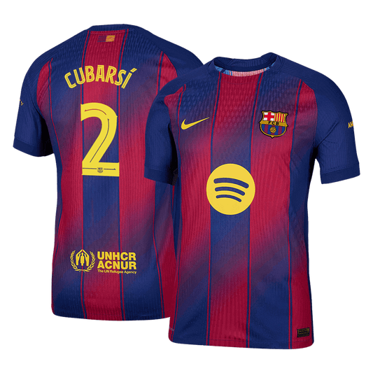 CUBARSÍ #2 Barcelona Thuis Spelersversie Voetbalshirt 2025/26 - Slim Fit