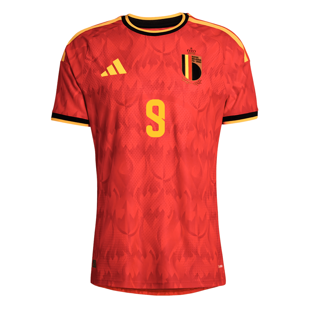 LUKAKU #9 Belgium Thuis Spelersversie Voetbalshirt WK Voetbal 2026 - Slim Fit